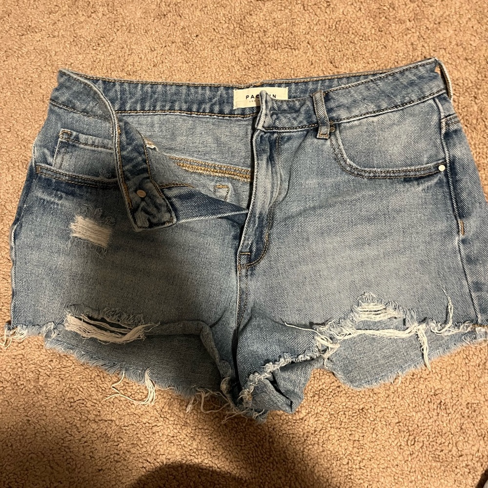 pacsun high rise festival jean shorts!
